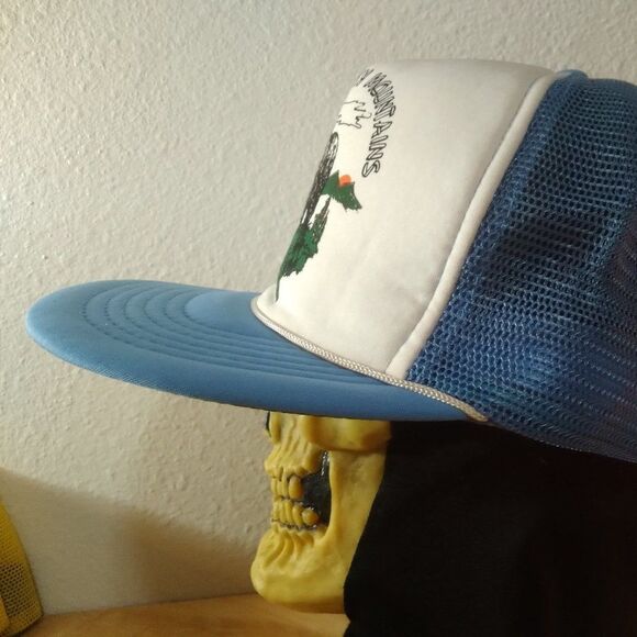 Vintage Great Smoky Mountains Black Bear Rope Snap Back Trucker Hat - Picture 4 of 9